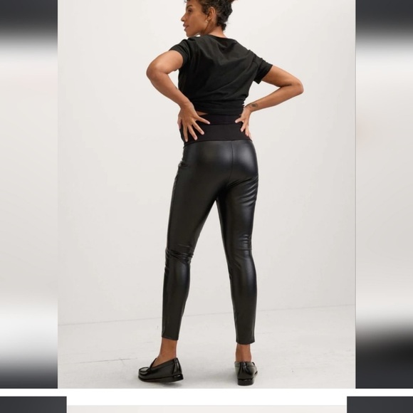 Hatch Vegan Leather Stretch Legging - Picture 3 of 7